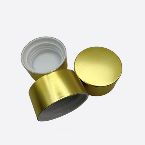 電鍍雙層保健品廣口瓶蓋 木